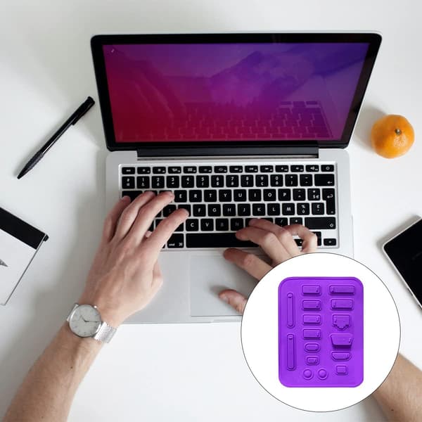 16 st Silikon Dammskyddspluggar (Lila), Datorgränssnitt Skyddsplugg Dammskydd för USB, HDMI Universal L