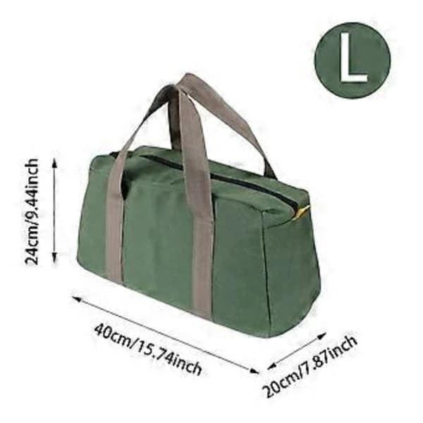 Multifunctional Canvas Tool Bag, Waterproof and Robust, for Men and Women, Large