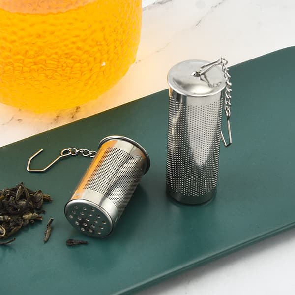 Teinfuser Cylinder, Rustfrit Stål, Sølv, 2,3 x 2,3 x 6,5 cm