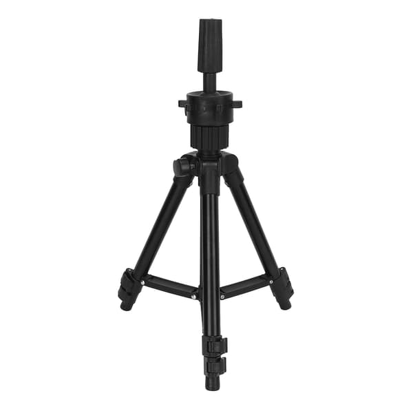 Mannequin Head Stand Aluminum Alloy Adjustable Wig Head Mold Holder Bracket for Hairdressing Training