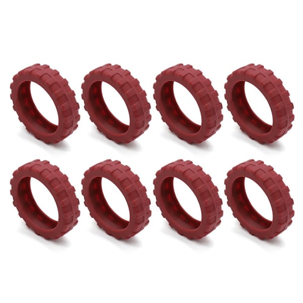 8 kpl/setti Matkatavaroiden pyöränsuojat Kengät Matkalaukun pyörät Suoja Viininpunainen Wine Red 8Pcs-8Pcs