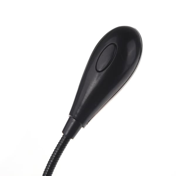 Musikkbokstativ Lyslampe Clip-on 2 Doble Armer 4 LED Fleksibel