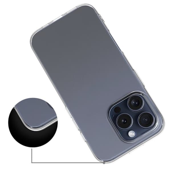 iPhone 16 Pro Max Cover TPU Gennemsigtig