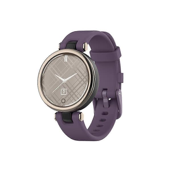 Silikonebånd til Garmin Lily Smartwatch Armbåndsrem Loop Armbånd Erstatning Vandtæt Bælte Svedtæt [DB] Grå Gray
