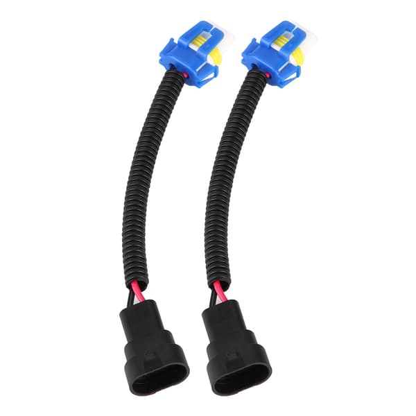 2 pcs 9006 Ceramic Connector Plug Socket Extension Cable Adapters