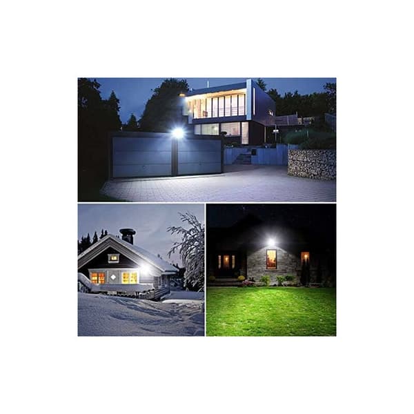 Utendørs LED-flomlys 30W Utendørs spotlight Reflektor Vegglampe for hagebelysning (Kald hvit, 30W)