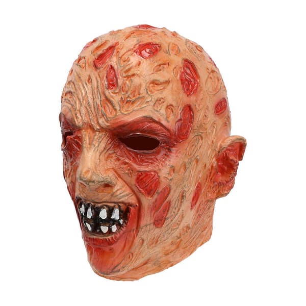 Halloween latex hovedsæt Freddy samme stil maske handske hat bar dans rollespil (FMY)