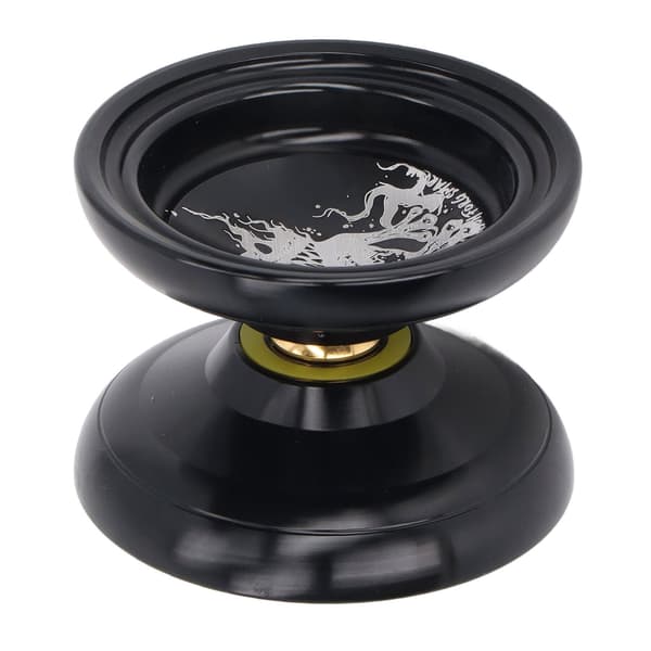 Yoyo Ball Unresponsive Aluminum Alloy Stability Advanced Yoyo with 3 Strings Glove Black