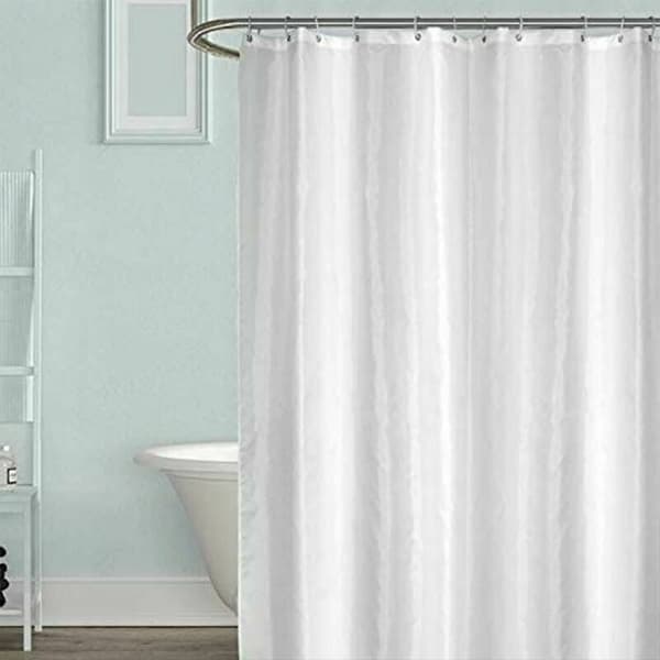 Unisex badeforhæng - hvid 180 x 220 cm - ekstra lang