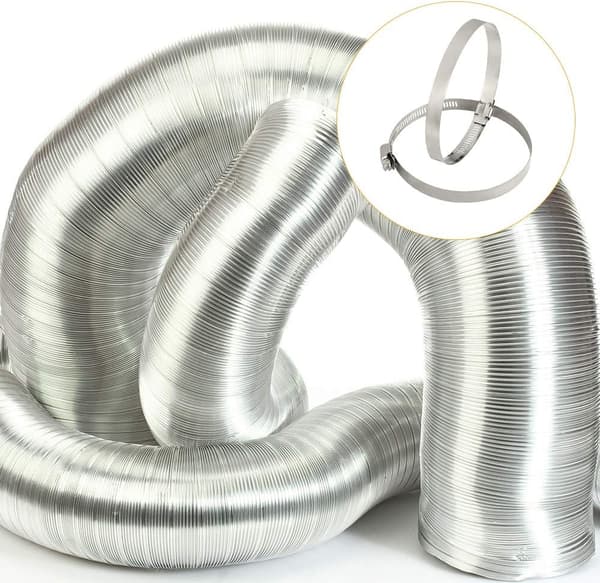 4 st 80 mm justerbara slangklämmor i rostfritt stål för att säkra flex