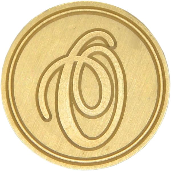 Voksseglstempel forseglingsvoks klassisk initialalfabet retro tre Z001 (O) -