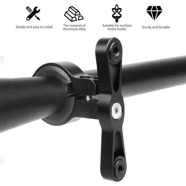 Aluminum Alloy Bicycle Bottle Holder, Conversion Seat, Adjustable Motorcycle Handlebar, Seatpost, Mount