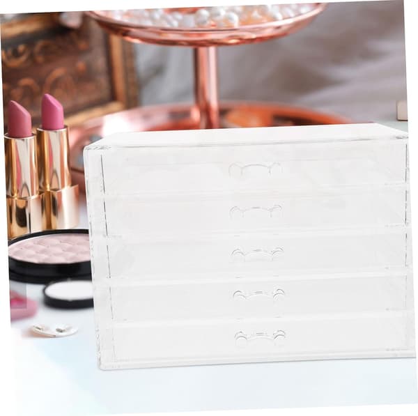 Alsidig opbevaringsboks med 5 skuffer Makeup Organizer Smykkeholder Skrivebordsopbevaring St