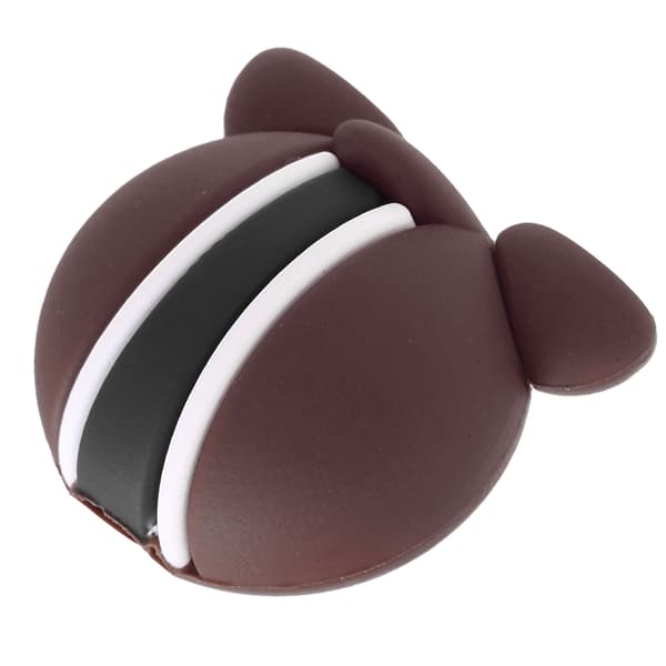 Data Cable Protector Cute Cartoon Bear Shape Charging Cable Protector for Mobile Phones Computer Tablet Data Cables Brown