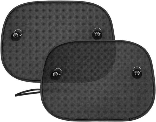 Bilfönsterskydd, 2-pack, 44x36cm, UV-skydd för spädbarn och barn, med sugkopp