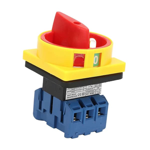 25A/32A Load Disconnect Switch 3-Pole 2-Position Rotary Cam On Off Switch (25A)