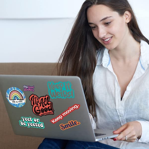 Inspirational Stickers, 50 Sheets Vinyl Stickers for Laptop