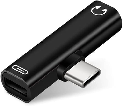 USB C til 3.5mm Lydadapter, USB C Hovedtelefonadapter Lyd USB Type C 2 i 1 Opladningskabel 3.5mm AUX-stik til Huawei Xiaomi