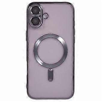 X-LEVEL Compatible Case for iPhone 16, Compatible with MagSafe TPU Clear Phone Case with Lens Protector (Grey)