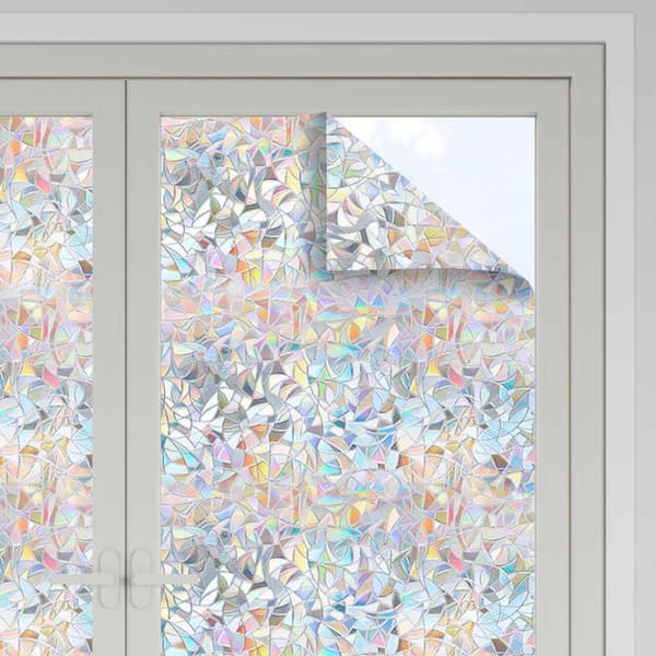 Statisk vindusfilm Transparent 90 x 2000 cm PVC