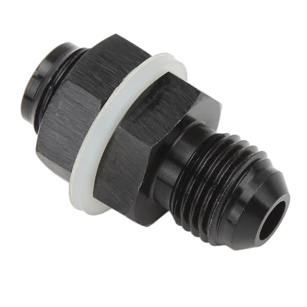 Fuel Cell Coupling with PTFE Washer Black Anodized 6061-T6 Aluminum Alloy Connector for Most Fluids AN6