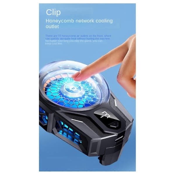 Phone Cooler with Semiconductor Cooling Chip Mobile Phone Radiator Fast Cooling Suitable for Most Mobile Phones B