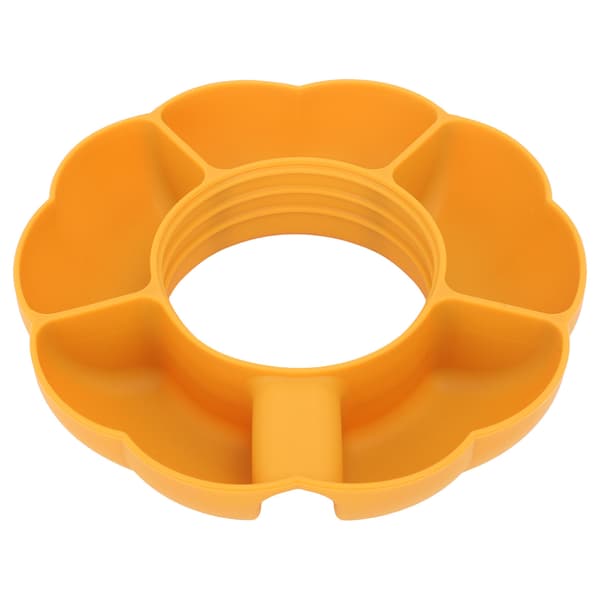 Silikon Delt Serveringsbrett 5 Rom Rund Snacksbeholder for 40oz Kopp Oransje