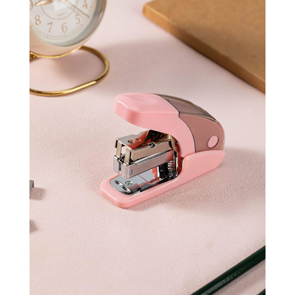 Smooth Mini Stapler Set, 20 Sheet Capacity, Integrated Remover