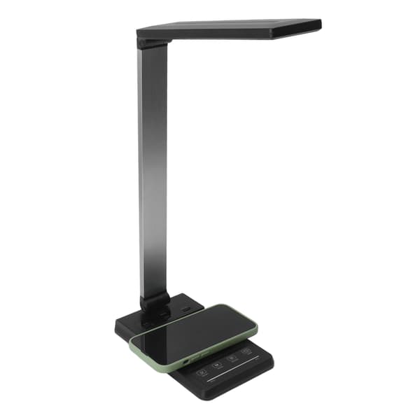 LED Desk Lamp with Wireless Charger, Mobile Phone Fast Charging Port PD3.0 Interface 100‑240V EU Plug