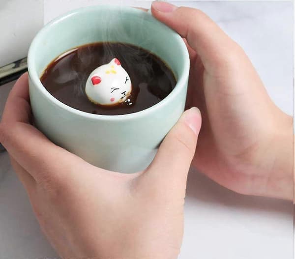 Lucky Cat 3D Cartoon Animal Ceramic Coffee Mug