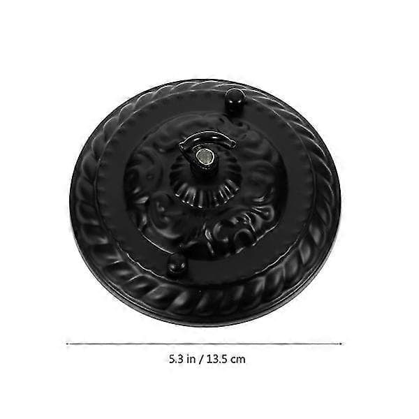 Black Decorative Ceiling Plate Chandelier Plate Hanger Ceiling Lamp Canopy Hanger Embossed Pattern Hanging Lighting Accessories (FMY)