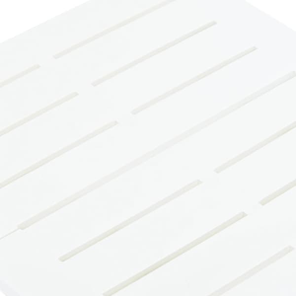vidaXL Sammenleggbart hagebord hvit 45x43x50 cm plast Vit white