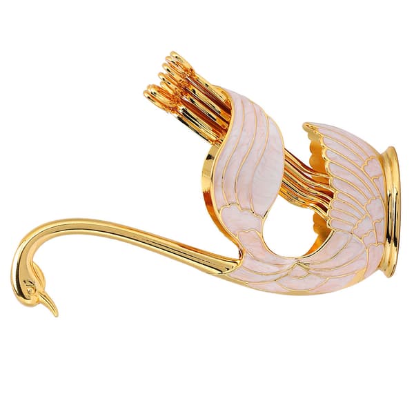 Coffee Dessert Spoon Set European Style Elegant Swan Fruit Spoon Holder Decorative Tableware Gold
