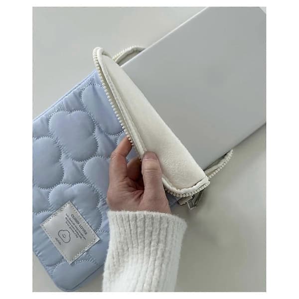 Velegnet til 15-15,6 tommer laptop sleeve opbevaringstaske blå