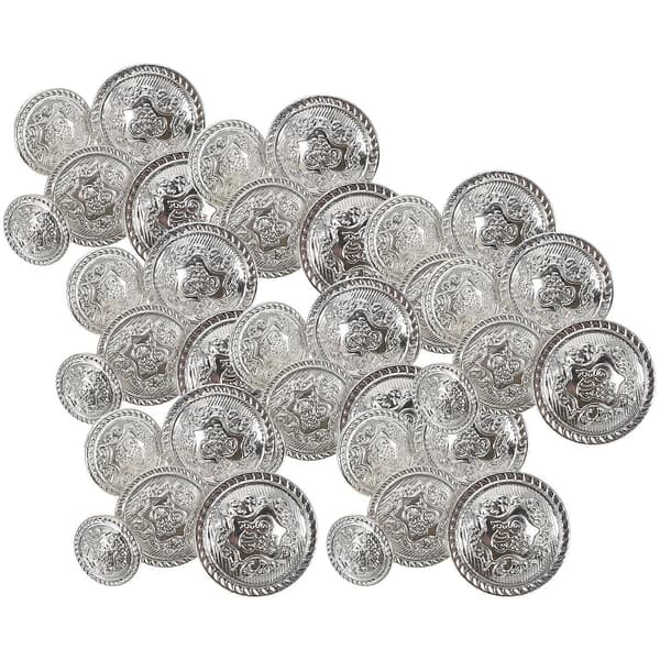 50 stk DIY-knapper Vintage-knapper Antikke knapper Metallknapper Draktsknapper