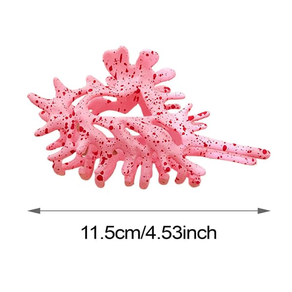 Hårklämma snäckskalstillbehör för kvinnor, varmrosa Hot Pink