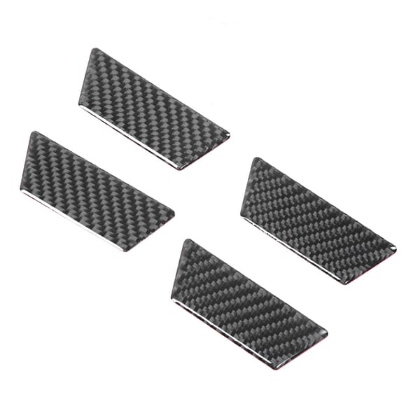 4 st/set kolfiber interiör dörrskålsramskydd för vänsterstyrd VW Touareg 2011-2018