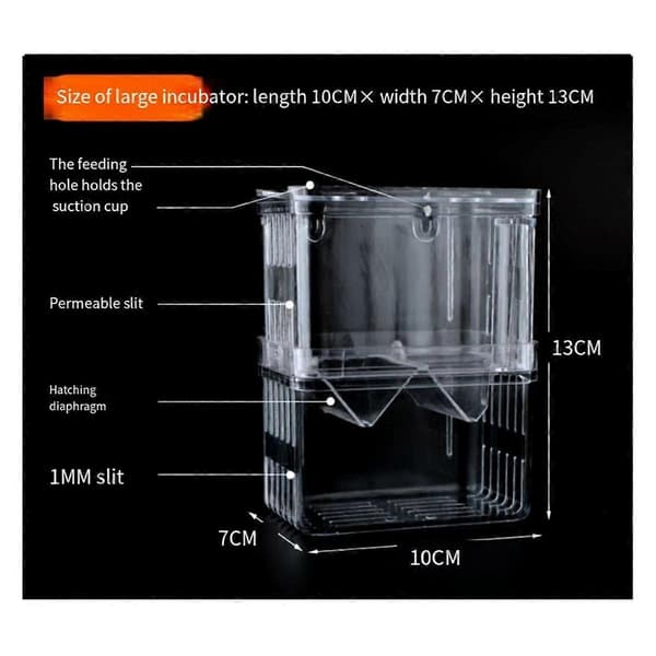 Aquarium Fish Breeding Box Durable Bettas Fish Tank Fish Farming Isolation Box Hatching Incubator Box