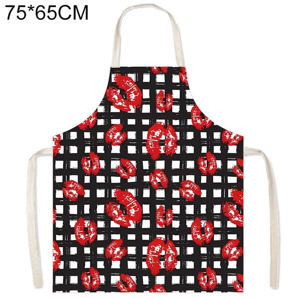 Köksförkläde Tryckt matlagningsförkläde Modernt modekockförkläde för hushållsrestaurang DIY 3 75*65CM 3 75*65CM