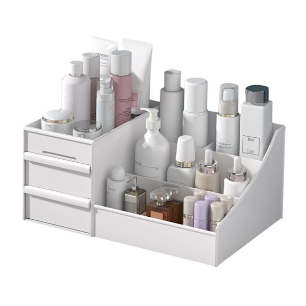 Kommode af organizer Multifunktionsbord kosmetisk opbevaringsboks til organizer Hvid White