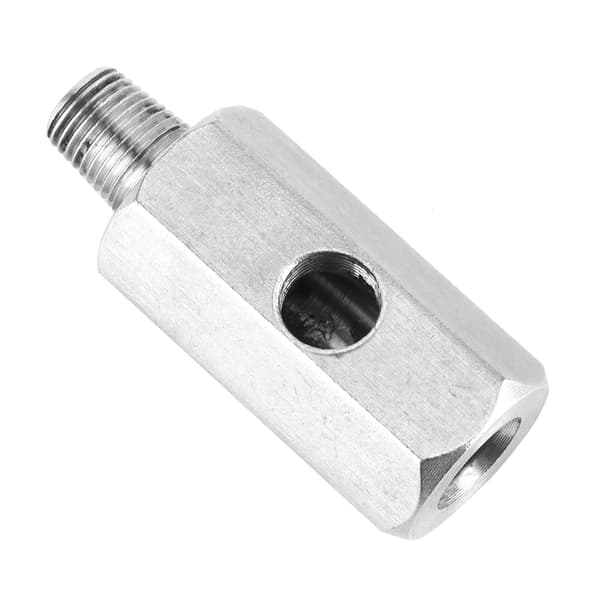 1/8in BSPT olietryksføler T-stykke til NPT-adapter rustfrit stål fitting til turbo-tilførselsledning