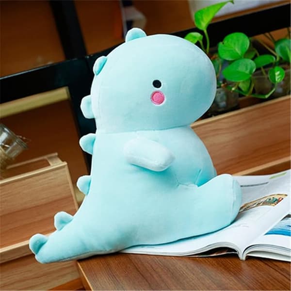 Søde dinosaur-plysdyr, fede dinosaur-plysdyr, bløde himmelblå sky blue