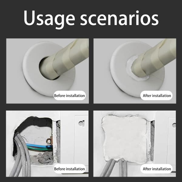 Sealing Clay Pipe Sealant For Air Conditioning Hole Blocking Windproof Quick-Drying Adhesive 5pcs 5pcs