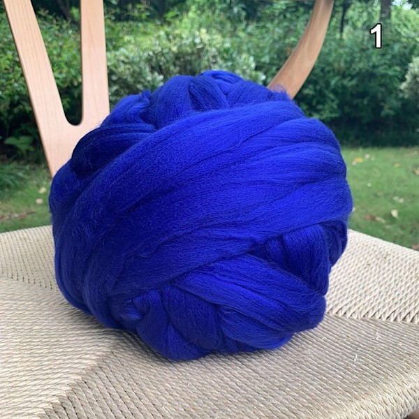 Grovt Ullgarn Chunky Armstickning Supermjuk Jätteboll Rovin - Perfekt Purple