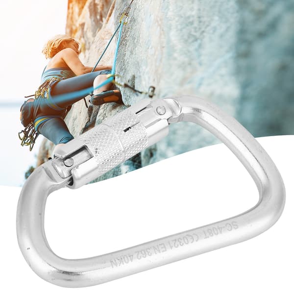 Automatic Locking Climbing Carabiner Aluminum Self-Locking D-Shaped Mountain Hook
