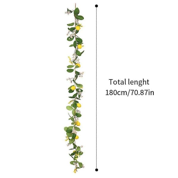 Sommer Gul Kunstig Citron Guirlande 1,8m
