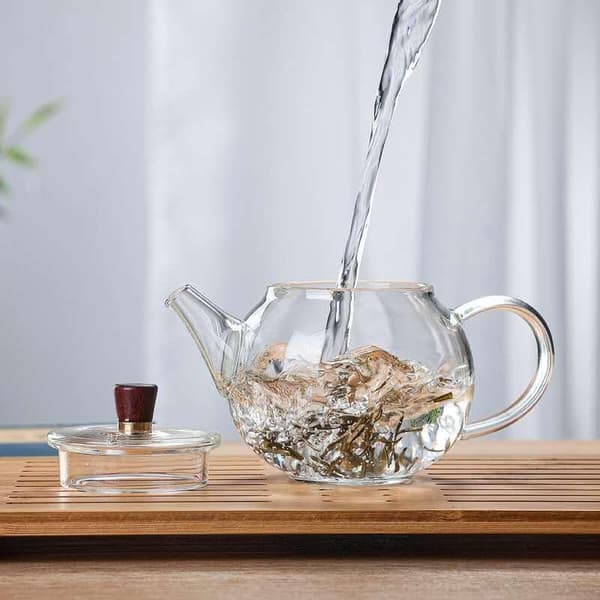 Glas tekande, lille tekande Gongfu sæt til enkeltpersoner, 200 ml -
