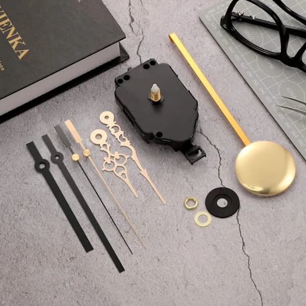2025 Ny Modell Quartz Pendel Klockrörelse DIY Kit Med 2 Par Visare Pendel, DIY Mekanism Pendel
