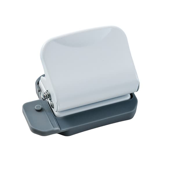 6-Hole Round Paper Punch - Compact Hole Punch for Ring Binders & Planners White White 200
