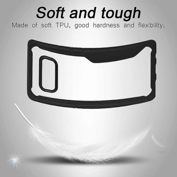 Case for Samsung Note 8 Full Protection Phone Case Scratch Resistant Shock Absorbing Case (Black)